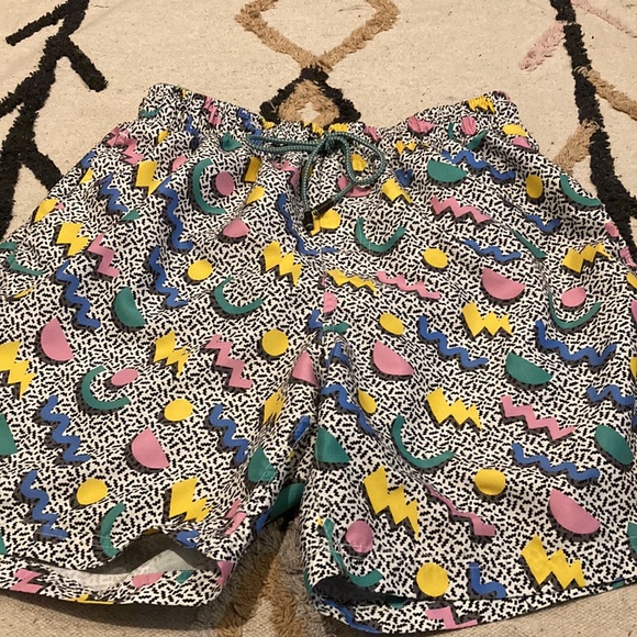 Saved by the Bell, Broken Threads Surf Shorts/Swimming Trunks-Size M - Picture 2 of 8